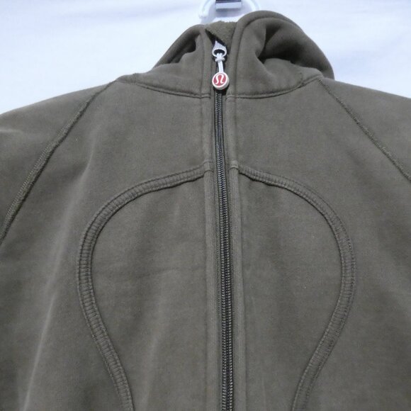 LULULEMON | size 6 | Olive Green Classic Heavyweight Scuba Hoodie - Picture 5 of 15